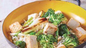 Tofu a la plancha con verduras