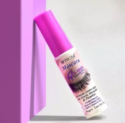 Máscara para pestañas Prosa 4 en 1. Envase con tapa rosa