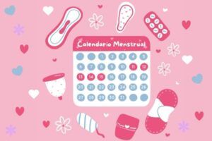 Ilustración que representa el ciclo menstrual para enseñarle a las niñas sobre los cambios de su cuerpo.